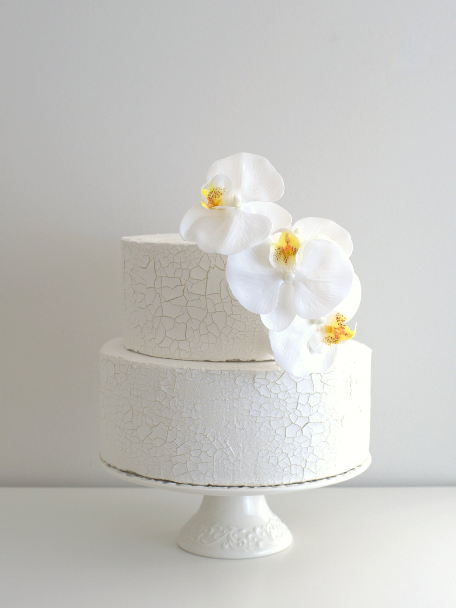 Orchid floral cake topper